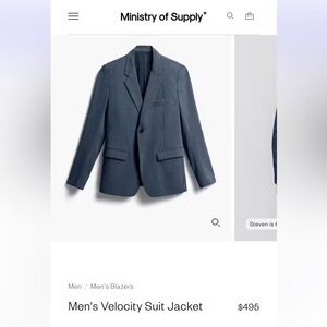 Ministry of Supply Men’s Velocity Suit Jacket - 40